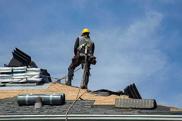 Professional Gutter Installation technician working in Alton, IA